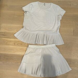 SPANX Light Grey Yes Skort With Pleat Detail
